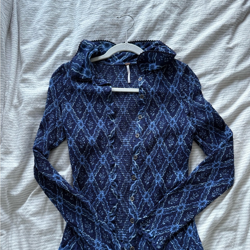 free people silky nights blouse